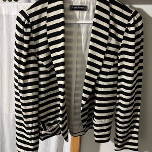Louis Feraud Elegant Black and White Jacket